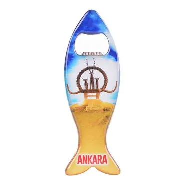 Toptan Ankara Temalı Myros Metal Balık Açacak Magnet 120x43 mm - 14