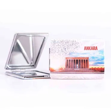 Ankara Themed Customised Uv Printed Rectangle Compact Mirror 85x62x11 mm - 4