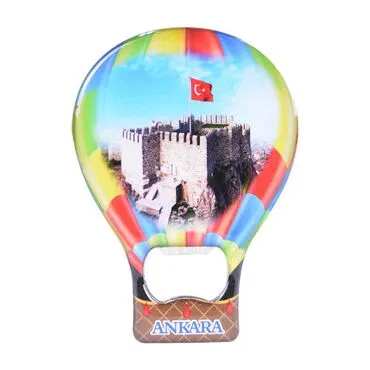 Ankara Themed Baloon Shaped Metal Magnetic Bottle Opener 102x73 mm - 10