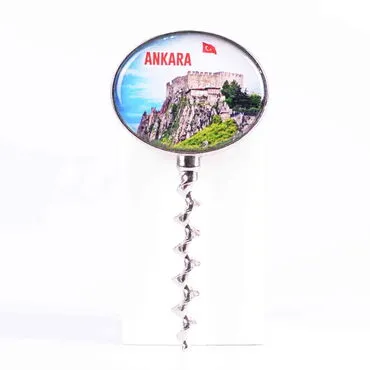 Ankara Themed Metal Magnetic Customised Corkcscrewer - 4