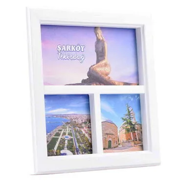 Tekirdag Themed Big Wooden Printed Frame 210x210 mm - 2