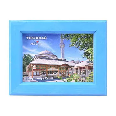 Tekirdag Themed Small Wooden Printed Frame 120x150 mm - 4