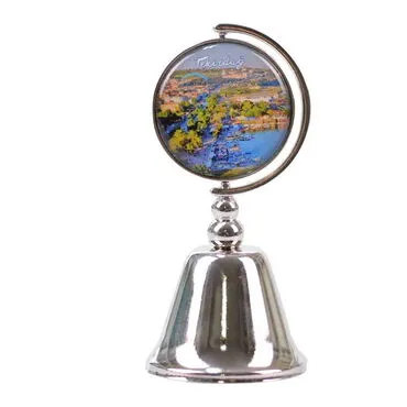 Tekirdag Themed Collectible Souvenir Metal Bell 44x90 mm - 2