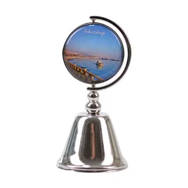 Tekirdag Themed Collectible Souvenir Metal Bell 44x90 mm - 6