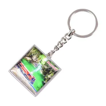 Zonguldak Themed Metal Square Shaped Double Face Keychain 36x95 mm - 3