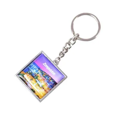 Zonguldak Themed Metal Square Shaped Double Face Keychain 36x95 mm - 4