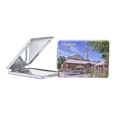 Tekirdag Themed Customised Uv Printed Rectangle Compact Mirror 85x62x11 mm - 4