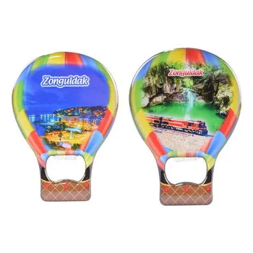 Zonguldak Themed Baloon Shaped Metal Magnetic Bottle Opener 102x73 mm - 2