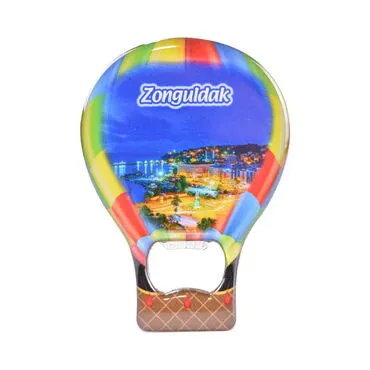 Zonguldak Themed Baloon Shaped Metal Magnetic Bottle Opener 102x73 mm - 4