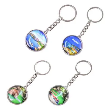 Zonguldak Themed Metal Round Keychain 40x100 mm - 2