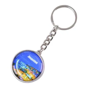 Zonguldak Themed Metal Round Keychain 40x100 mm - 4