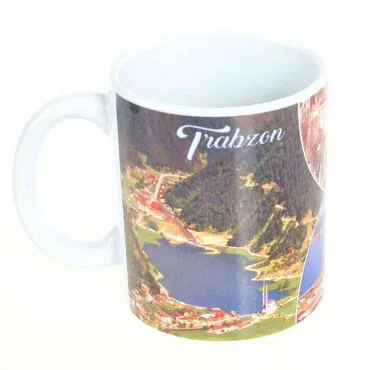 Trabzon Themed Customised Porcelain Souvenir Travel  Mug 80x95 mm