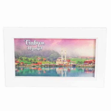 Trabzon Themed Medium Wooden Printed Frame 130x205 mm - Standart - 3