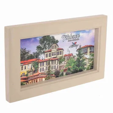 Trabzon Themed Medium Wooden Printed Frame 130x205 mm - Standart - 4