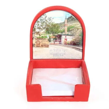 Toptan Konya Temalı Myros Polyester Kırmızı Notluk - Standart - 2