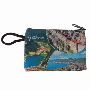 Trabzon Themed Turkish Woven Wallet  113x80x8 mm