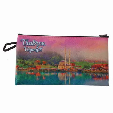 Trabzon Themed Turkish Woven Wallet  183x97x8 mm