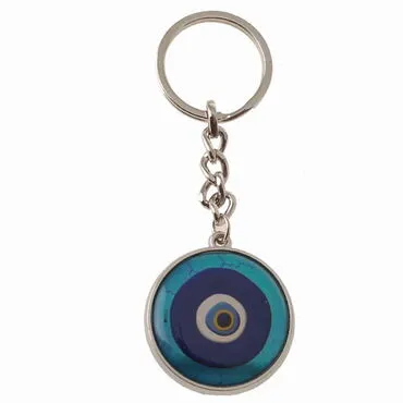 Trabzon Themed Metal Round Keychain 40x100 mm - 2