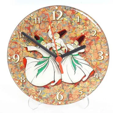 Konya Themed Epoxy Wall Clock Home Decoration 20 Cm - 3