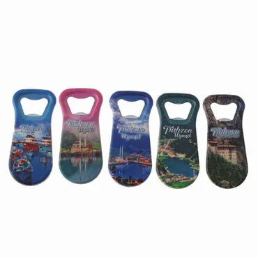 Trabzon Themed Customised Uv Printed  Plastic Base Plastic Base Bottle Opener 95x43 mm - 3