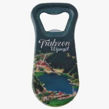 Trabzon Themed Customised Uv Printed  Plastic Base Plastic Base Bottle Opener 95x43 mm - 4