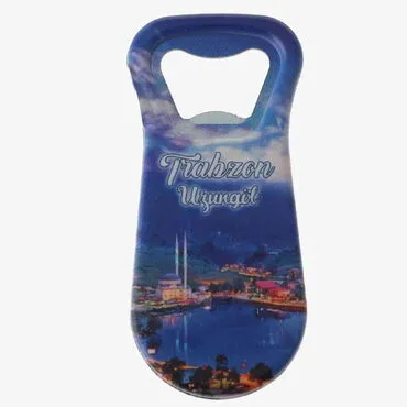 Trabzon Themed Customised Uv Printed  Plastic Base Plastic Base Bottle Opener 95x43 mm - 5