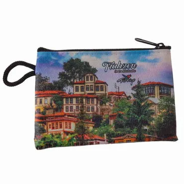 Trabzon Themed Turkish Woven Wallet  113x80x8 mm - 5