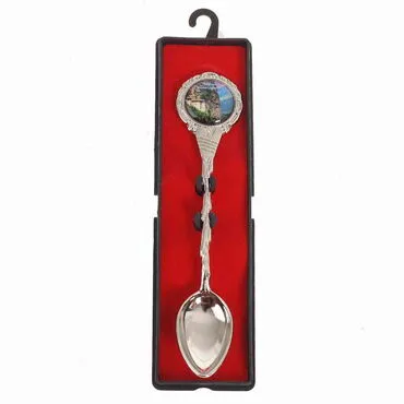 Toptan Trabzon Temalı Myros Metal Hatıra Kaşık 25x130 mm - 3