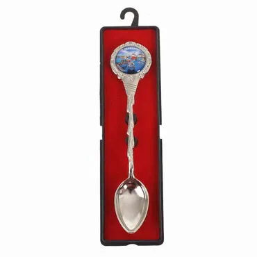 Toptan Trabzon Temalı Myros Metal Hatıra Kaşık 25x130 mm - 4