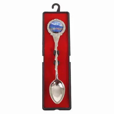 Toptan Trabzon Temalı Myros Metal Hatıra Kaşık 25x130 mm - 6