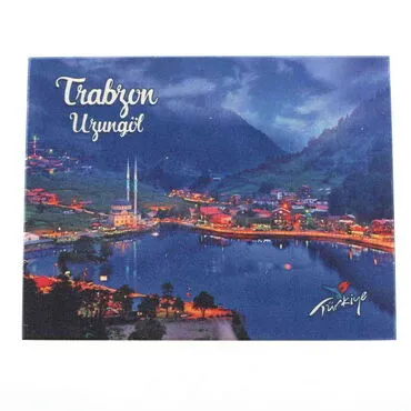 Toptan Trabzon Temalı 3D Resimli Ahşap Magnet - 4