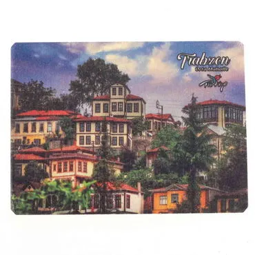 Toptan Trabzon Temalı 3D Resimli Ahşap Magnet - 6