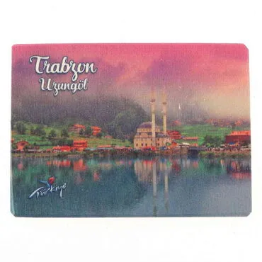 Toptan Trabzon Temalı 3D Resimli Ahşap Magnet - 7