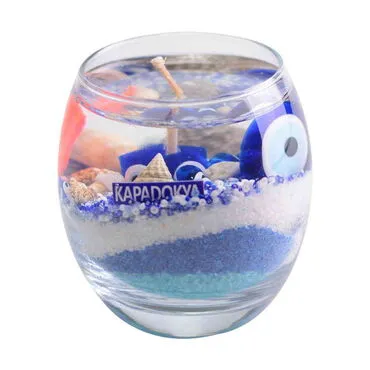 Cappodocia Themed Glass Transparent Gel  Candle