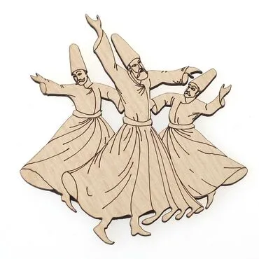 Konya Themed Wooden Customised Souvenir Fridge Magnet