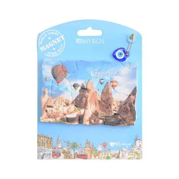 Toptan Kapadokya Temalı Uv Baskılı Kartonetli Plastik Magnet - 5