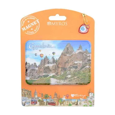 Toptan Kapadokya Temalı Uv Baskılı Kartonetli Plastik Magnet - 12