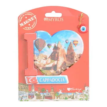 Toptan Kapadokya Temalı Uv Baskılı Kartonetli Plastik Magnet - 14