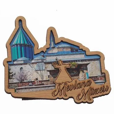 Konya Themed Wooden Customised Souvenir Fridge Magnet - 4