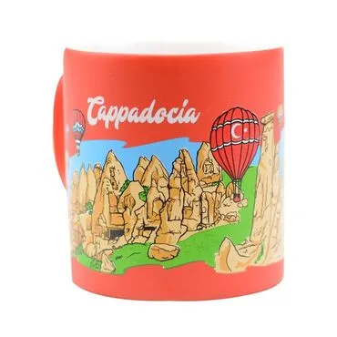 Kapadokya Themed Customised Serigraphy Printed Ceramic Mug 82x90 mm - 13