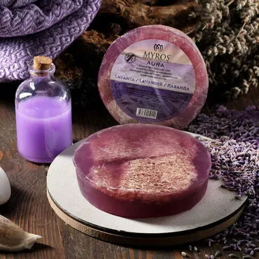 Toptan 200 Gr.lavanta Esansli Kabak Li̇fli̇ Vücut Bakim Sabunu