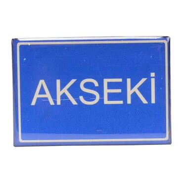 Akseki Themed Epoxy Dome Rectangle Souvenir Fridge Magnet 80x55 cm - 3