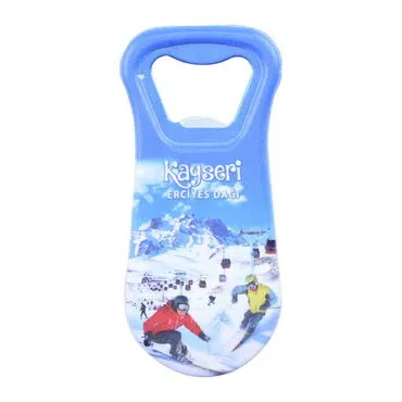 Kayseri Themed Customised Uv Printed  Plastic Base Plastic Base Bottle Opener 95x43 mm