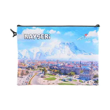 Kayseri Themed Turkish Woven Wallet 215x155x8 mm