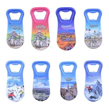 Kayseri Themed Customised Uv Printed  Plastic Base Plastic Base Bottle Opener 95x43 mm - 2