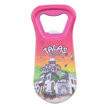 Kayseri Themed Customised Uv Printed  Plastic Base Plastic Base Bottle Opener 95x43 mm - 5