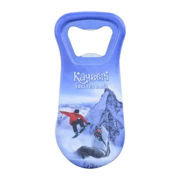 Kayseri Themed Customised Uv Printed  Plastic Base Plastic Base Bottle Opener 95x43 mm - 7