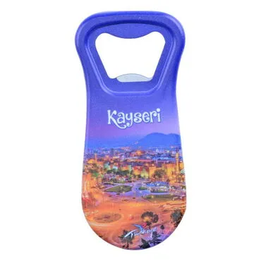 Kayseri Themed Customised Uv Printed  Plastic Base Plastic Base Bottle Opener 95x43 mm - 8