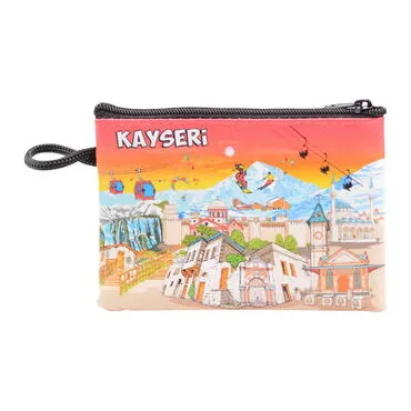 Kayseri Themed Turkish Woven Wallet  113x80x8 mm - 5