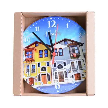 Aksehir Themed Epoxy Wall Clock Home Decoration 20 Cm - 2